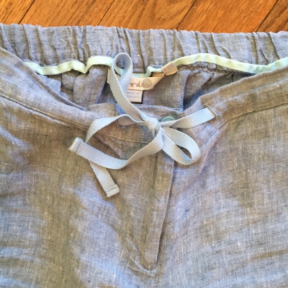 Boden ๐ Women chambray Capri pants 8R elastic - Picture 4 of 4